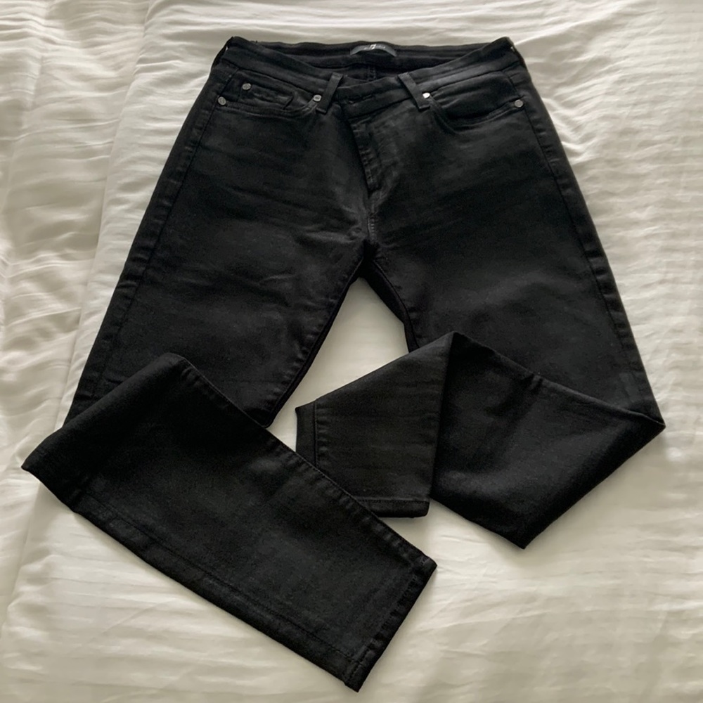 7 For All Mankind Coated Ankle Skinny Jeans